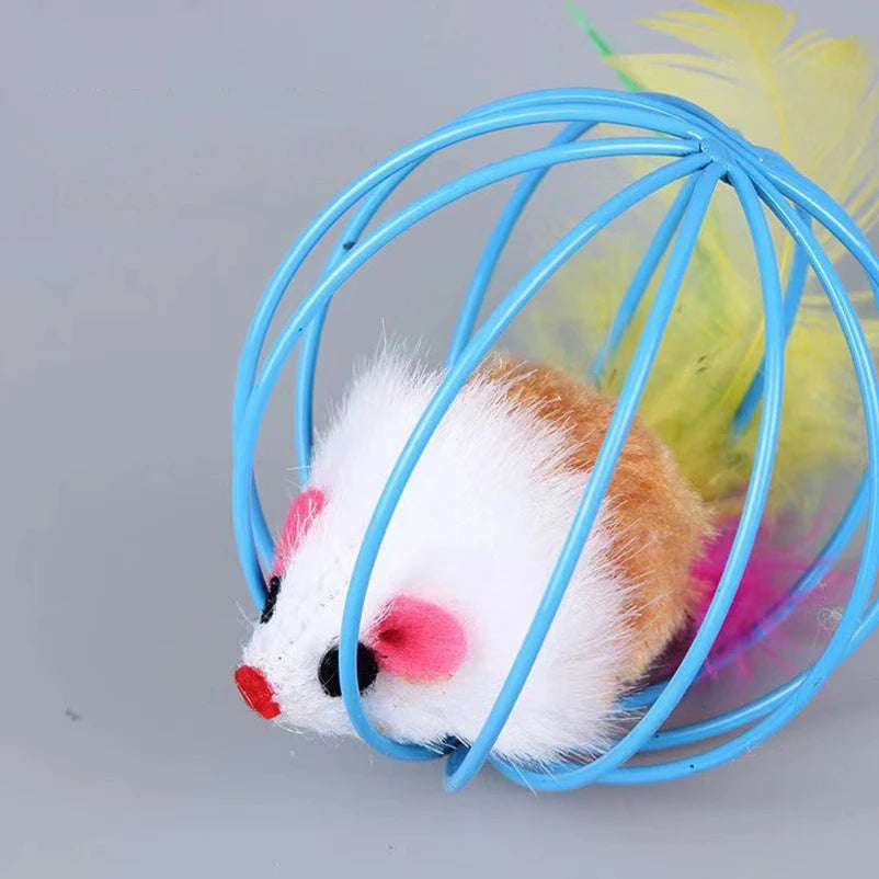Interactive Mouse & Jingle Ball Toy for Cats