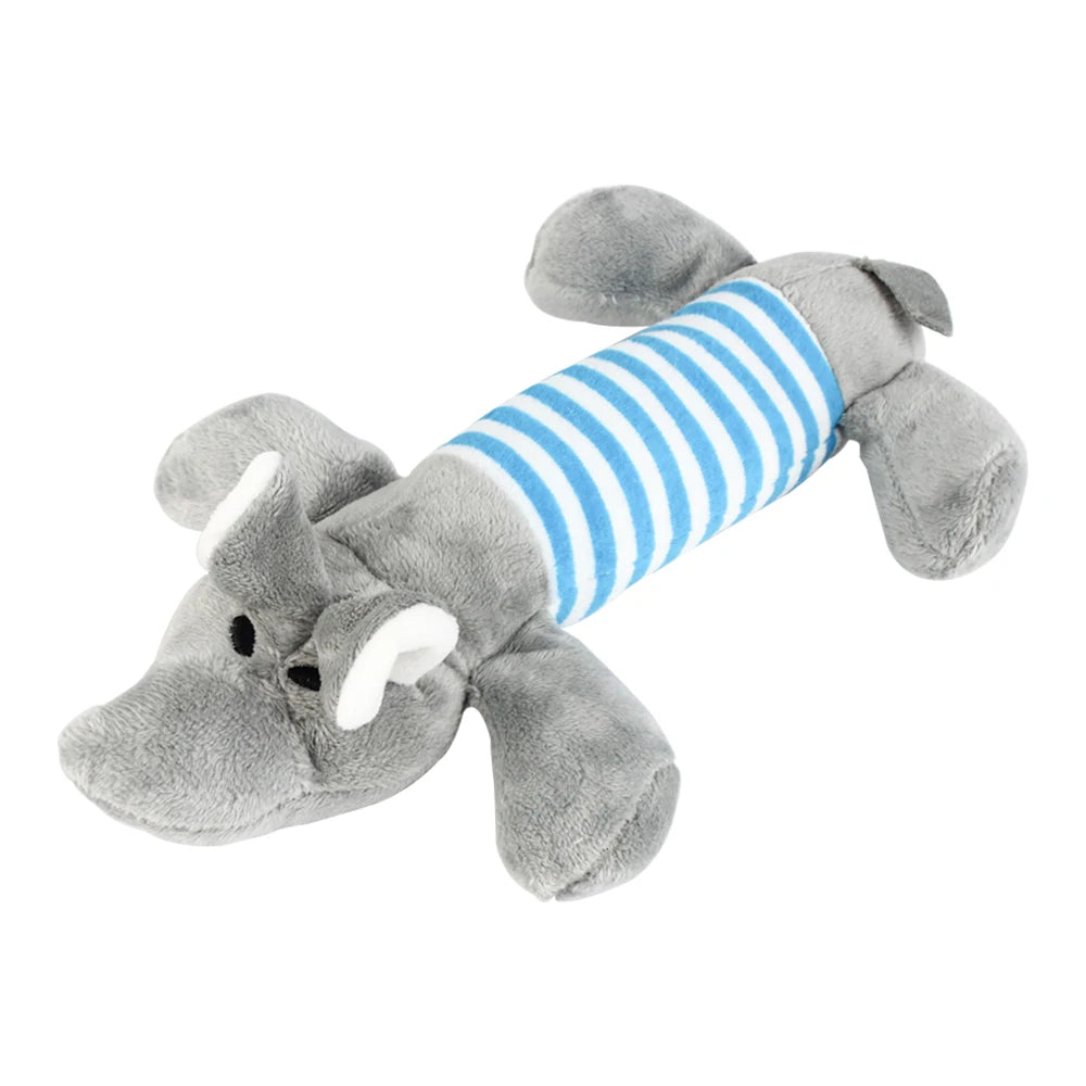 Squeaky Plush Elephant Toy for Dogs & Cats