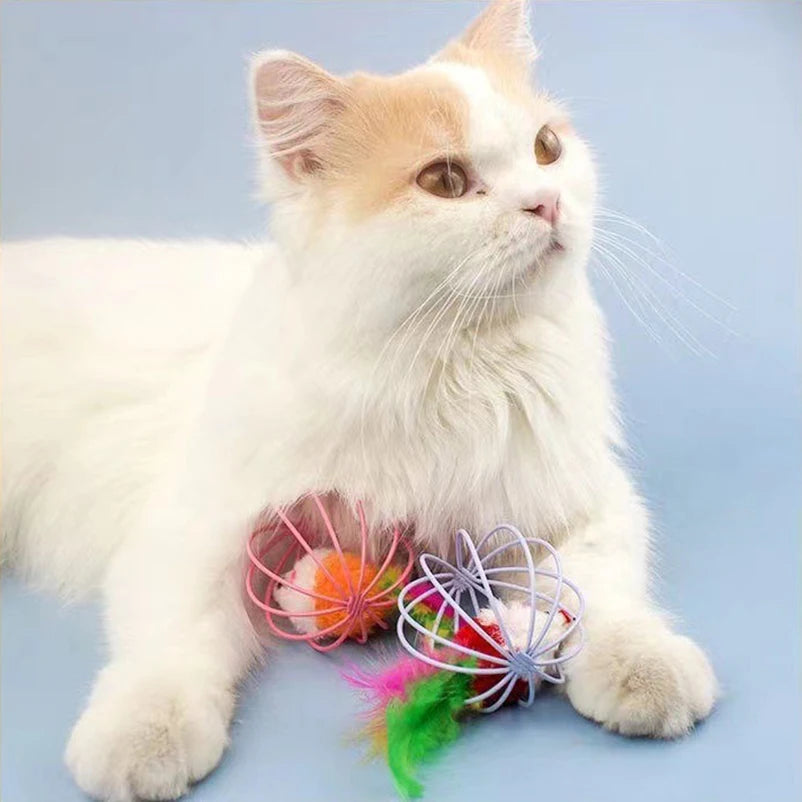 Interactive Mouse & Jingle Ball Toy for Cats