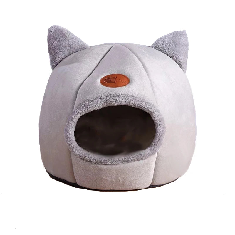 Cat-Eared Cave Bed – Cosy Hideaway for Cats & Small Dogs