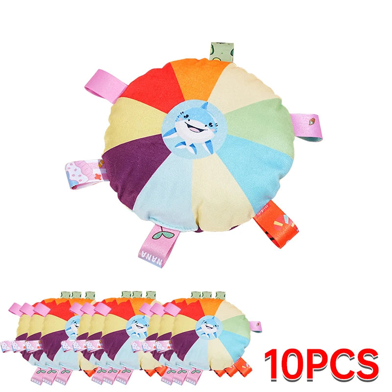Rainbow Flying Disc Plush Toys – Interactive Chew Set for Dogs