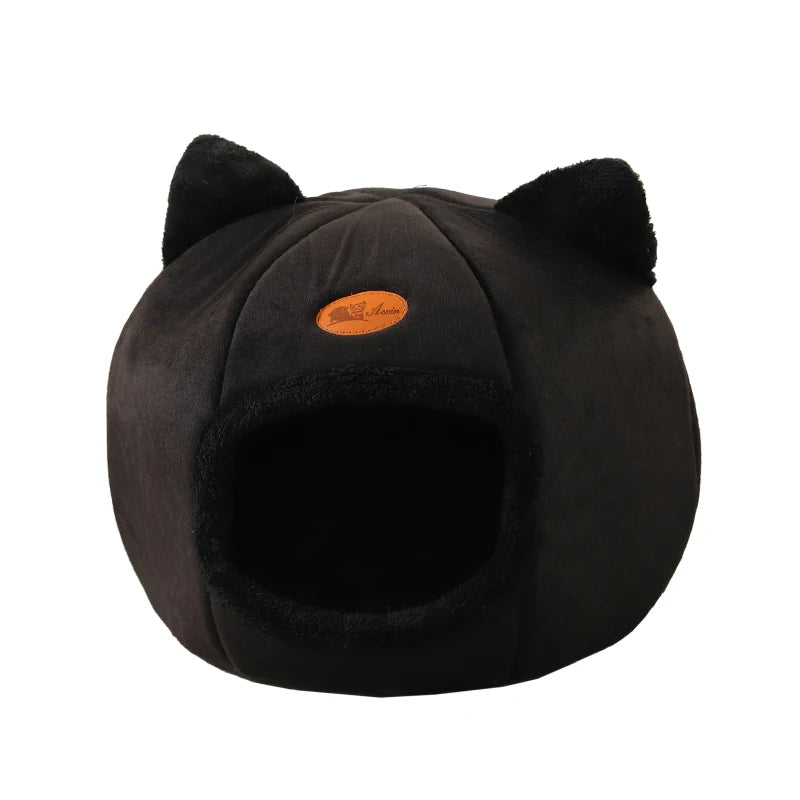 Cat-Eared Cave Bed – Cosy Hideaway for Cats & Small Dogs
