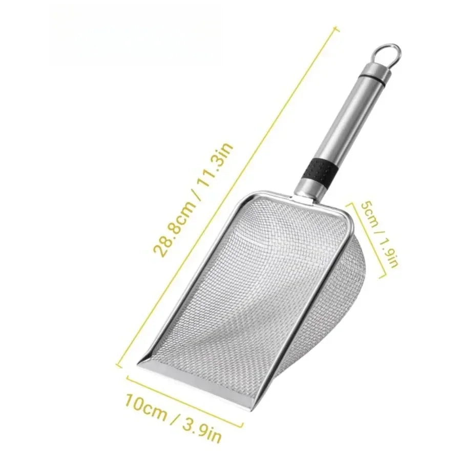 Stainless Steel Cat Litter Scoop – Heavy-Duty, Easy-Clean & Rust-Resistant
