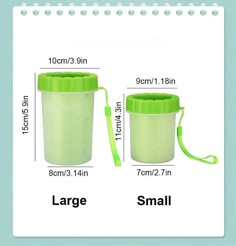 Pet Paw Cleaner Cup – Portable Dog Paw Washer for Clean Walks