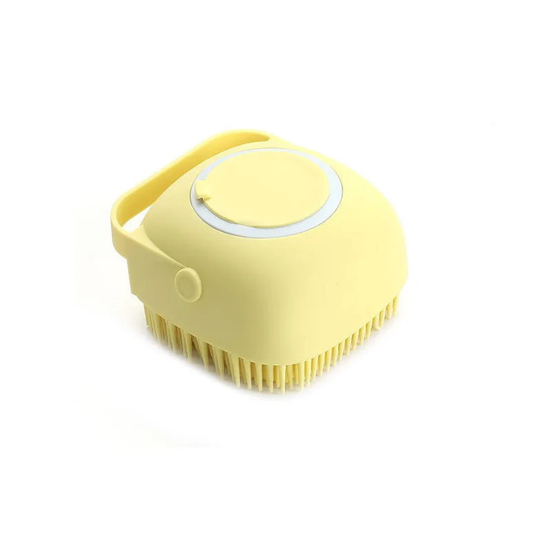 Soft Silicone Pet Bathing Brush & Massager for Dogs & Cats