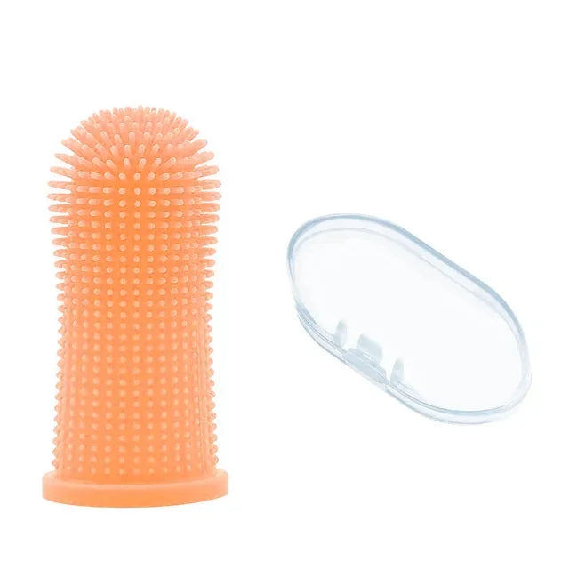 Soft Silicone Finger Toothbrush for Pet Dental Care