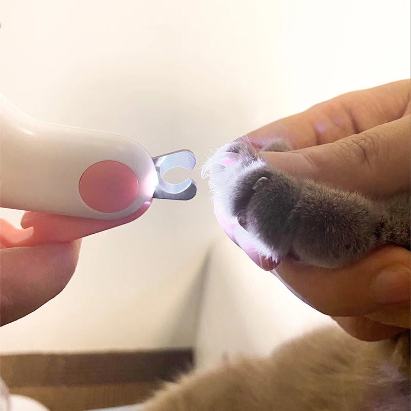 Professional LED Pet Nail Clippers for Dogs & Cats