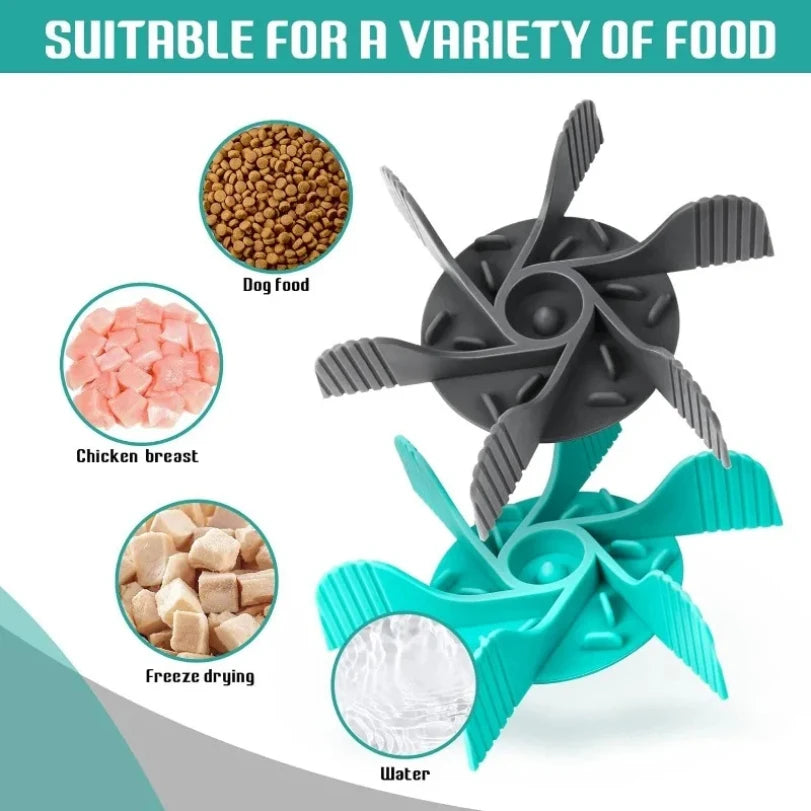 Anti-Choke Slow Feeder Toy with Suction Cup for Dogs