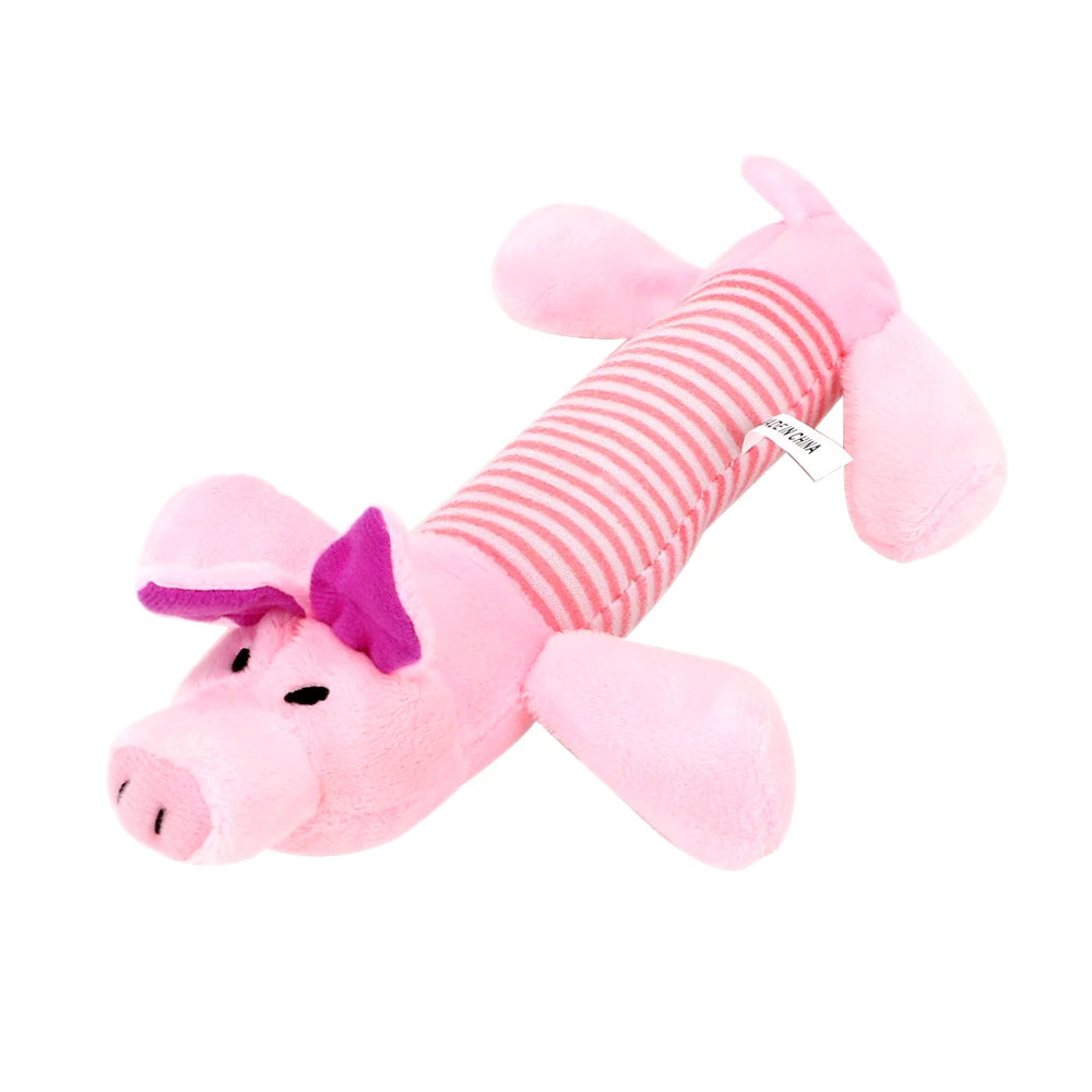 Squeaky Plush Elephant Toy for Dogs & Cats
