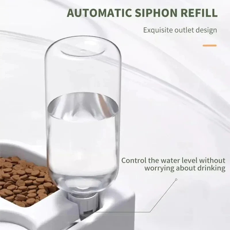 Automatic Dual-Use Food & Water Bowl for Dogs & Cats