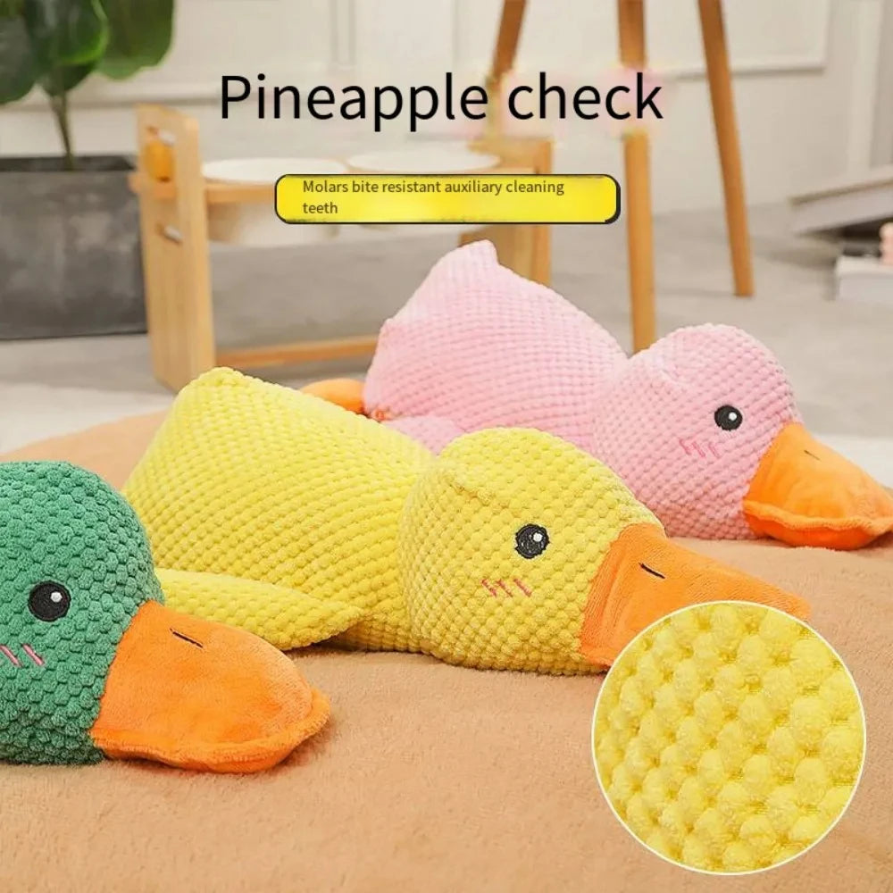 Durable Plush Duck Toy for Large Dogs