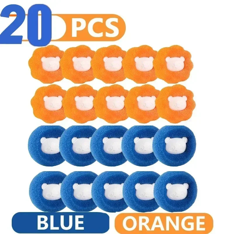 Reusable Laundry Balls for Pet Hair & Lint Removal (20 Pack)