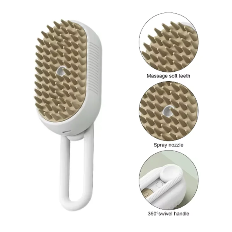 2-in-1 Pet Spray & Grooming Brush for Dogs & Cats