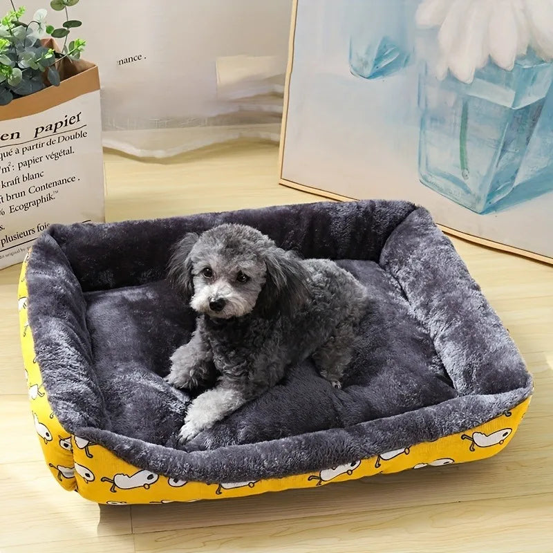 Soft Plush Dog Sofa Bed – Cosy Comfort for Small to Large Breeds