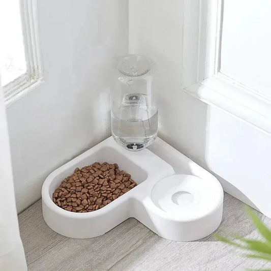 Automatic Dual-Use Food & Water Bowl for Dogs & Cats