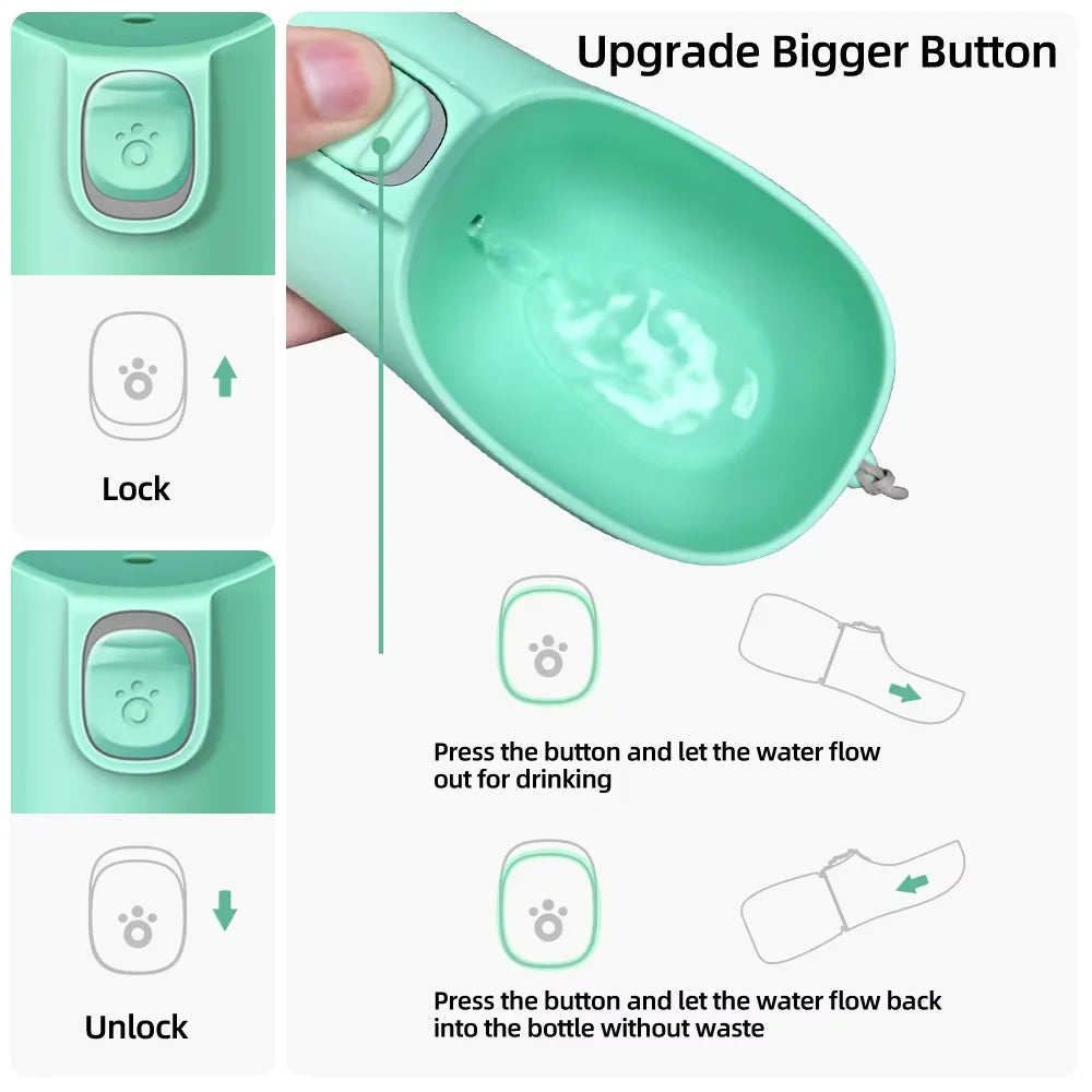 Portable Pet Water Bottle – Leak-Proof Travel Dispenser