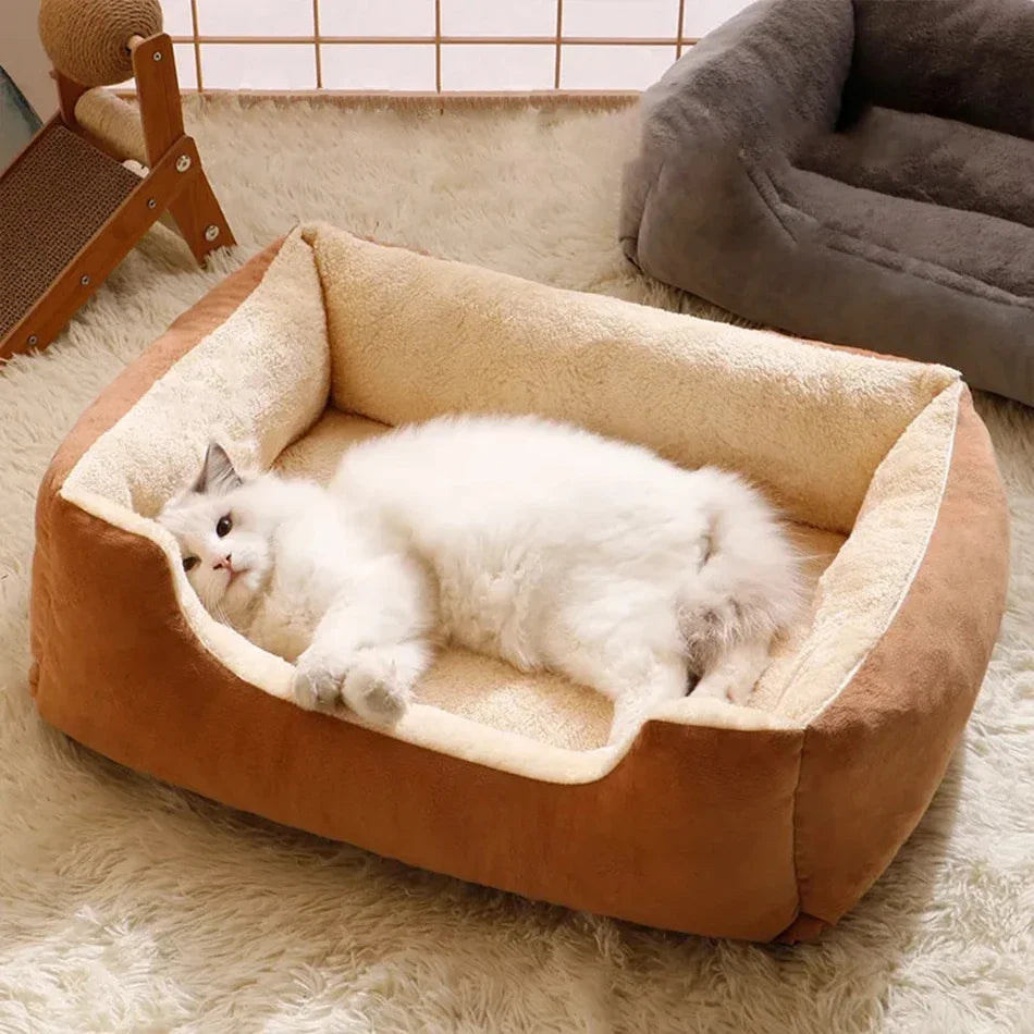 Orthopaedic Plush Pet Bed – Supportive & Cosy for Cats & Small Dogs
