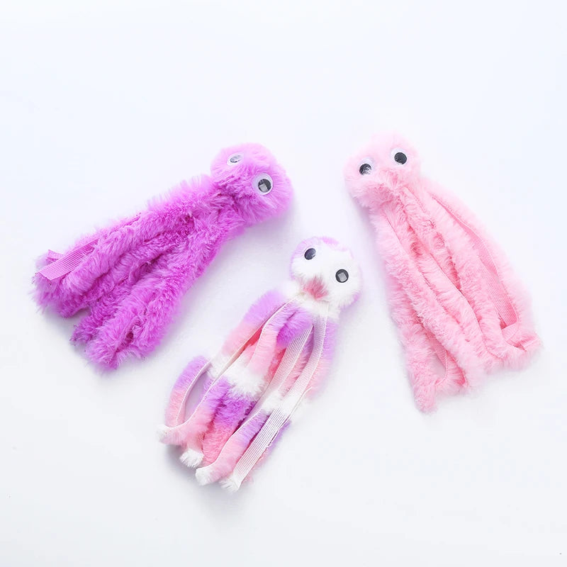 Plush Octopus Interactive Toy with Catnip for Cats