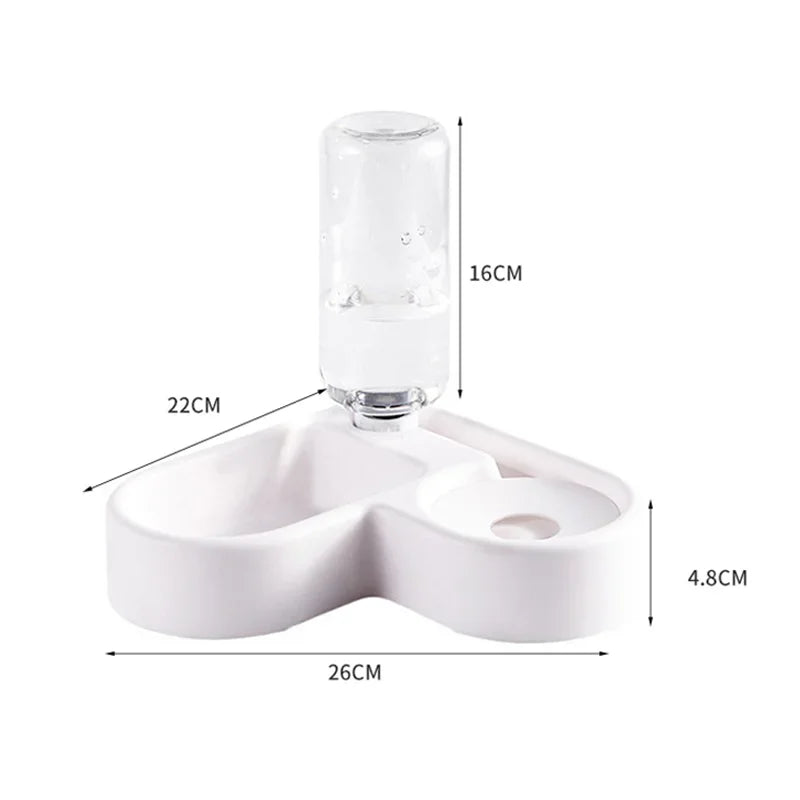 Automatic Dual-Use Food & Water Bowl for Dogs & Cats