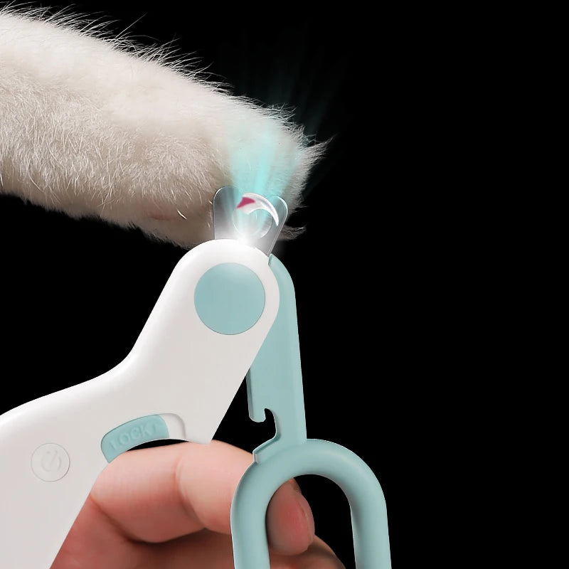 Professional LED Pet Nail Clippers for Dogs & Cats