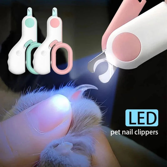 Professional LED Pet Nail Clippers for Dogs & Cats
