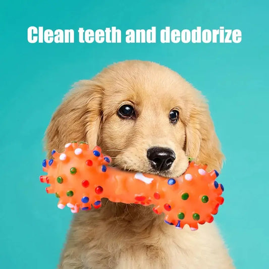 Natural Rubber Chew Toy for Dogs – Dental Cleaning & Bite-Resistant