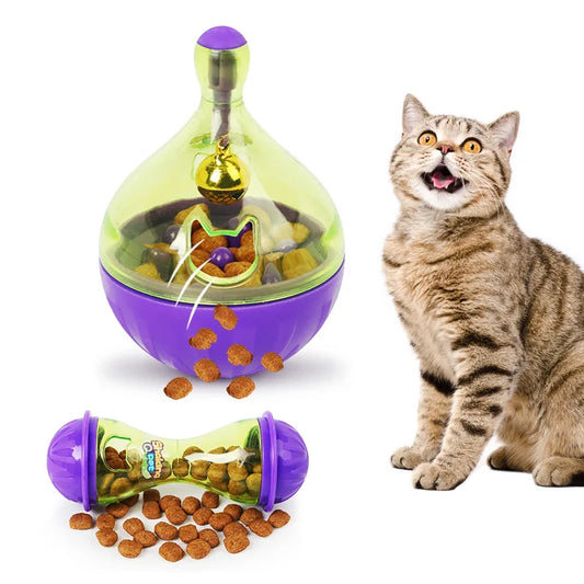 Interactive Tumbler Treat Dispenser – Pet Feeding Toy for Cats & Dogs