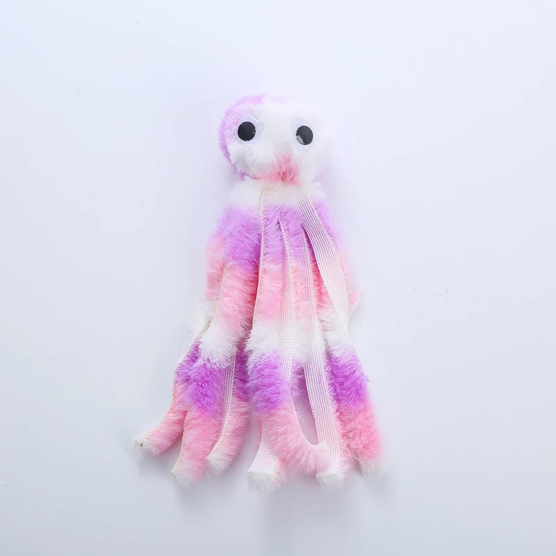 Plush Octopus Interactive Toy with Catnip for Cats