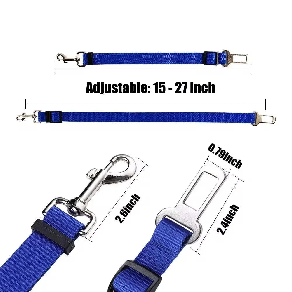Adjustable Dog Car Seat Belt for Safety & Comfort