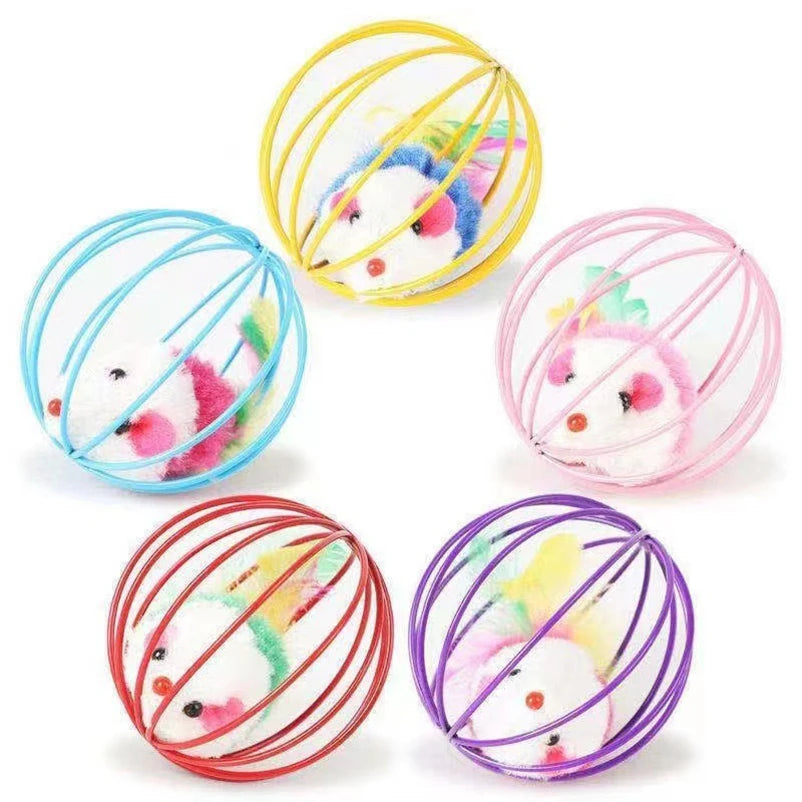 Interactive Mouse & Jingle Ball Toy for Cats