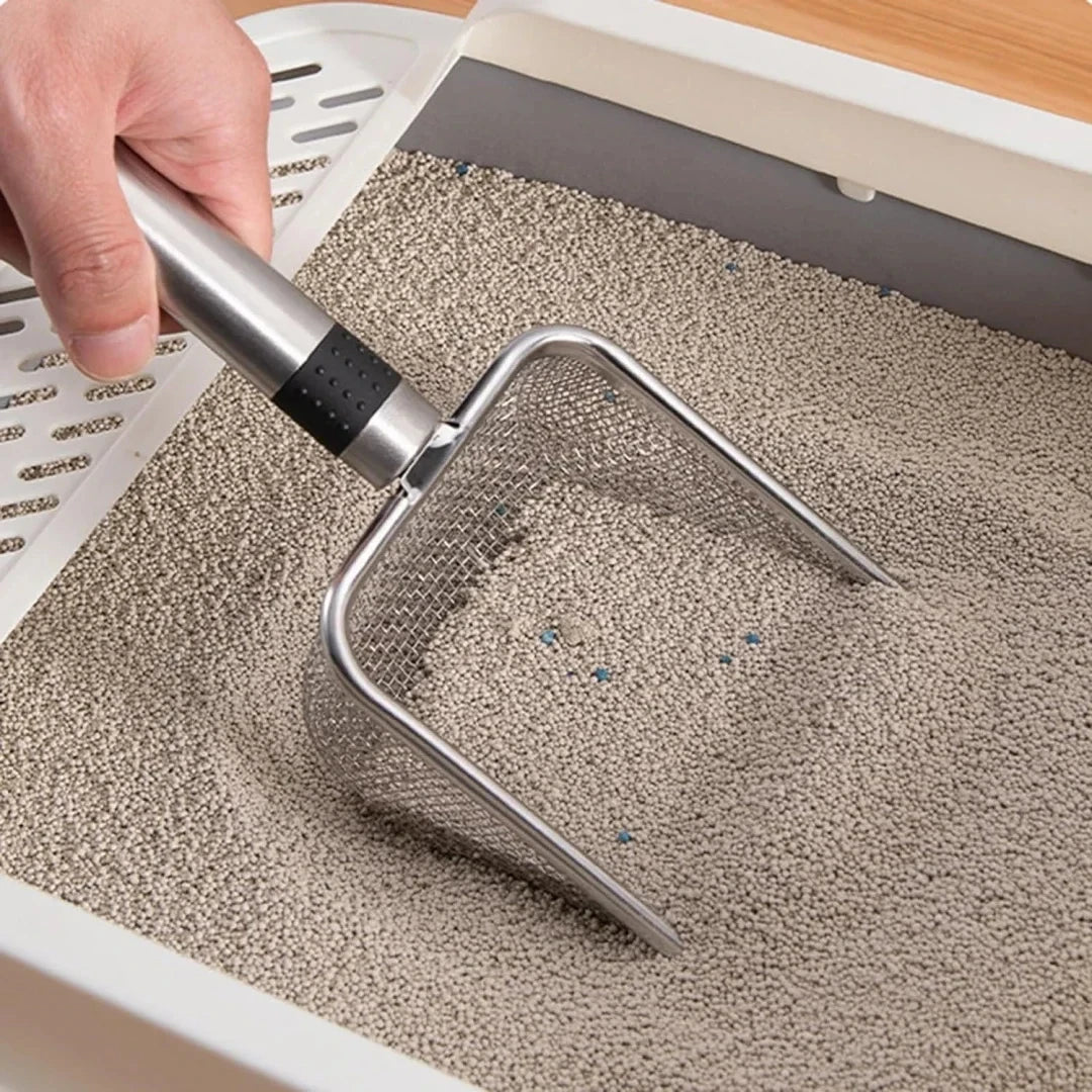 Stainless Steel Cat Litter Scoop – Heavy-Duty, Easy-Clean & Rust-Resistant