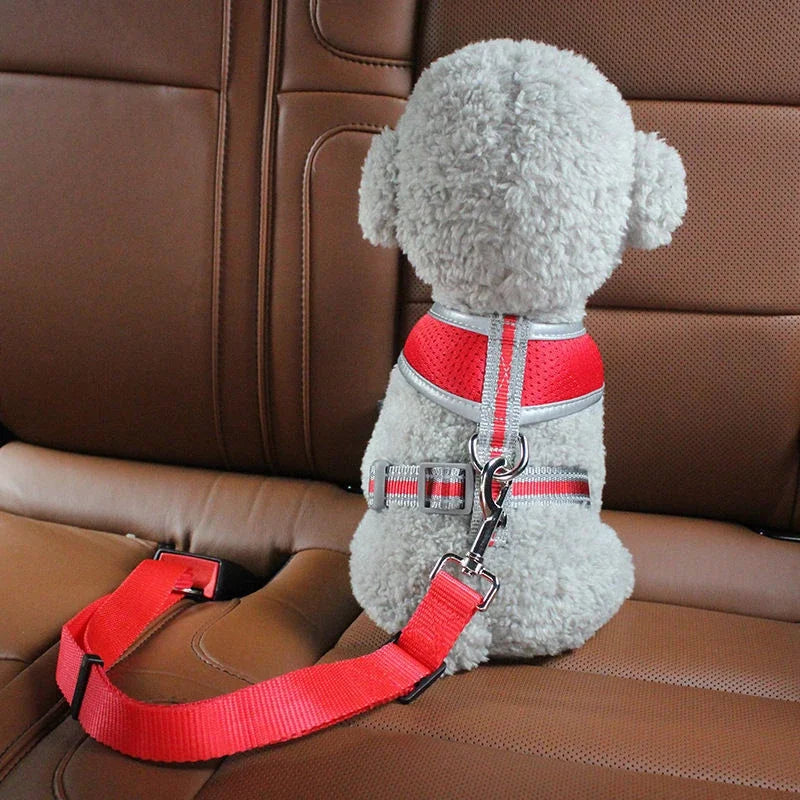 Adjustable Dog Car Seat Belt for Safety & Comfort