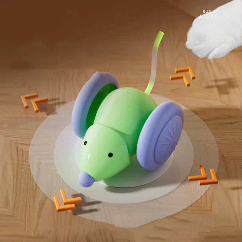 Rechargeable Mouse Car – Smart Interactive Toy for Cats