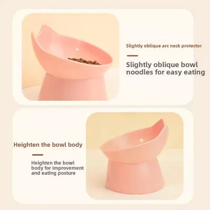 Ergonomic Elevated Pet Bowl for Cats