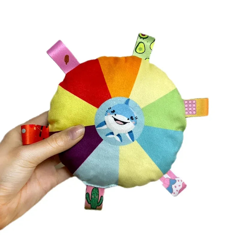 Rainbow Flying Disc Plush Toys – Interactive Chew Set for Dogs