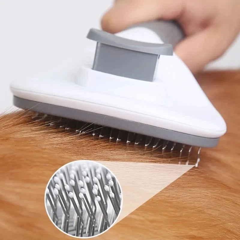 Self-Cleaning Pet Grooming Brush for Dogs & Cats
