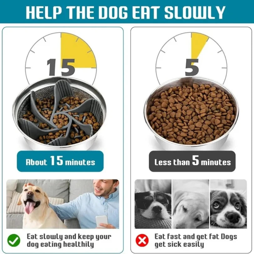 Anti-Choke Slow Feeder Toy with Suction Cup for Dogs