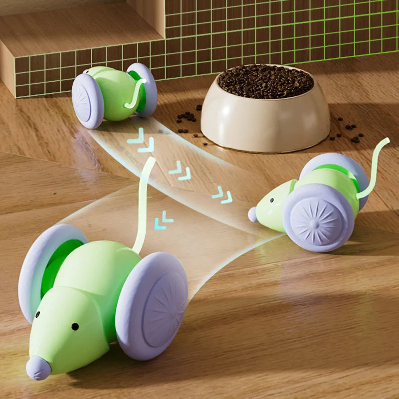 Rechargeable Mouse Car – Smart Interactive Toy for Cats