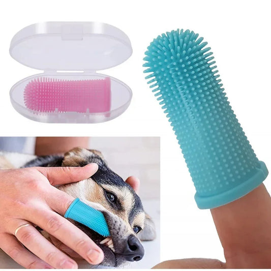 Soft Silicone Finger Toothbrush for Pet Dental Care