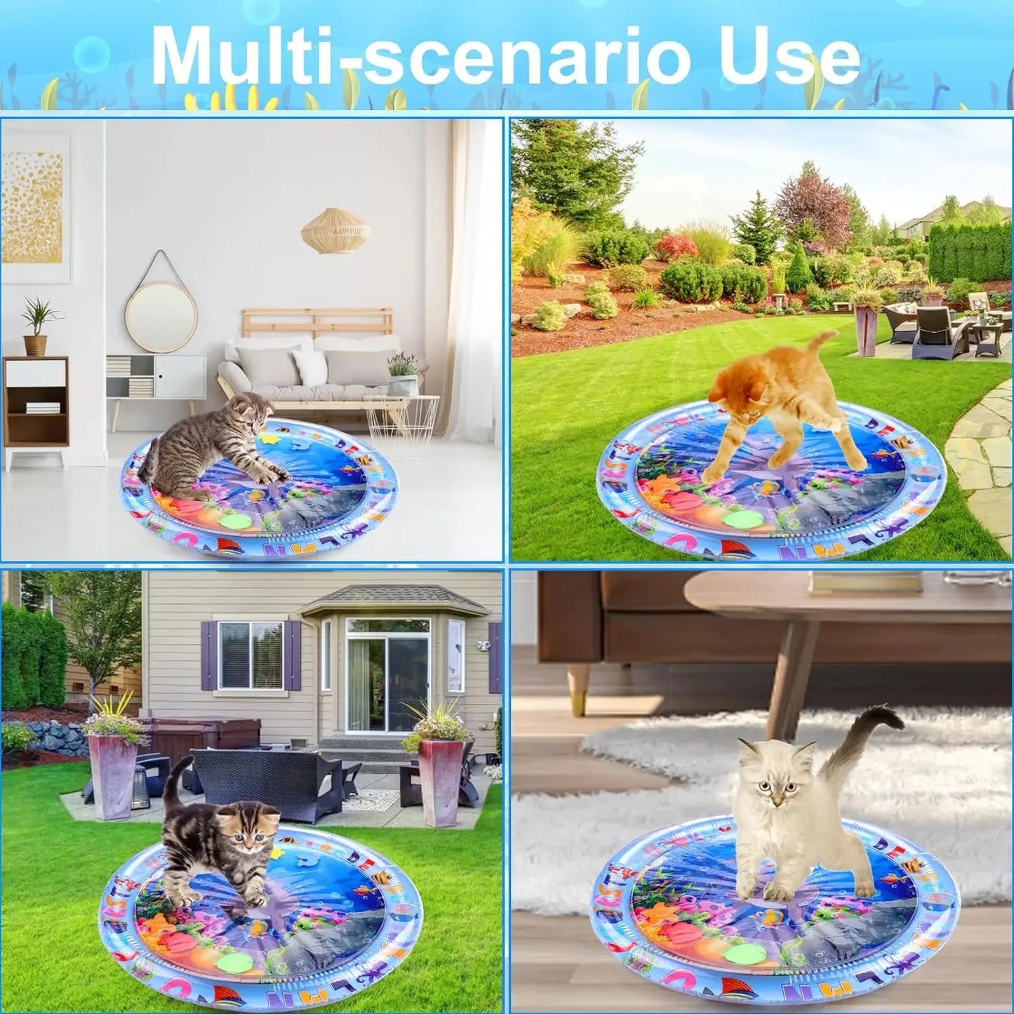 Water Sensory Play Mat for Cats & Dogs
