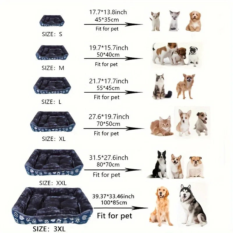 Soft Plush Dog Sofa Bed – Cosy Comfort for Small to Large Breeds
