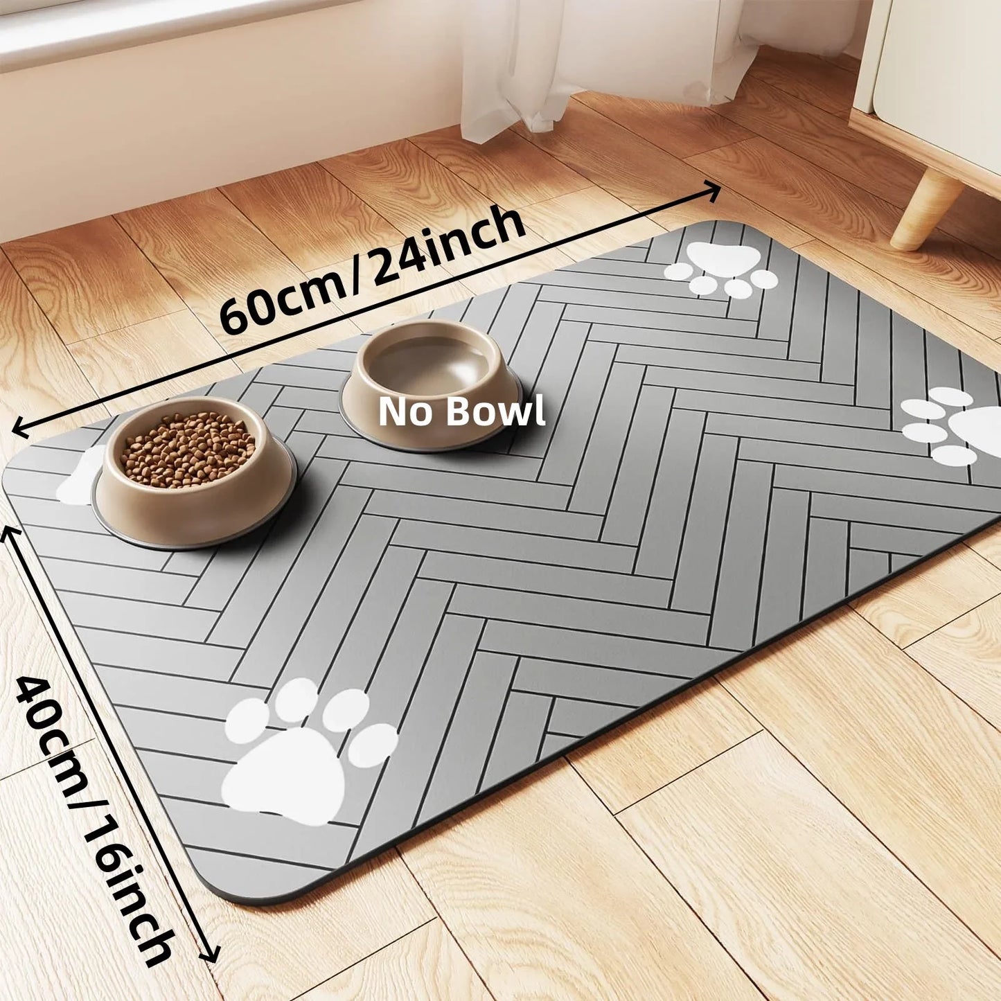 Waterproof Silicone Pet Feeding Mat for Dogs & Cats