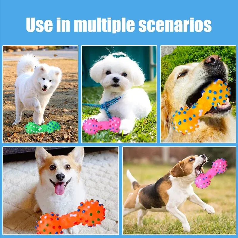 Natural Rubber Chew Toy for Dogs – Dental Cleaning & Bite-Resistant