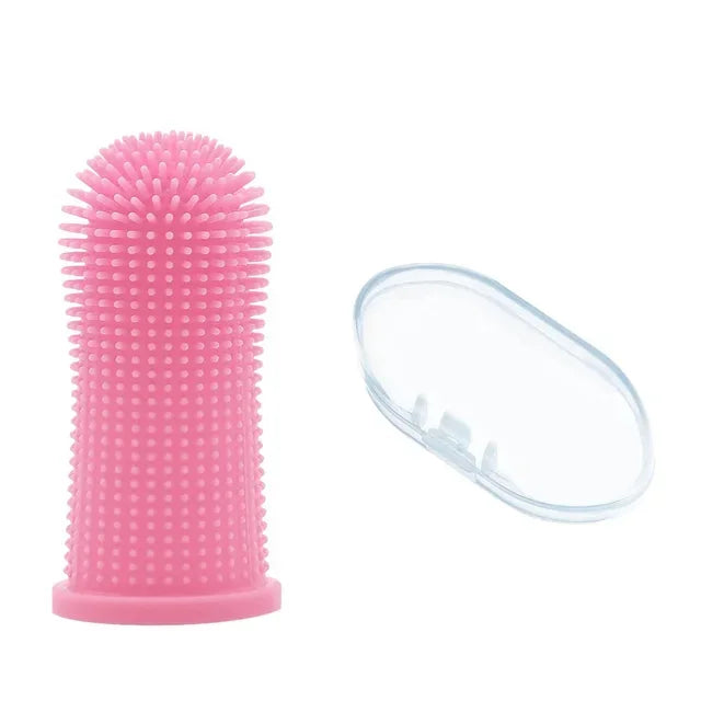 Soft Silicone Finger Toothbrush for Pet Dental Care