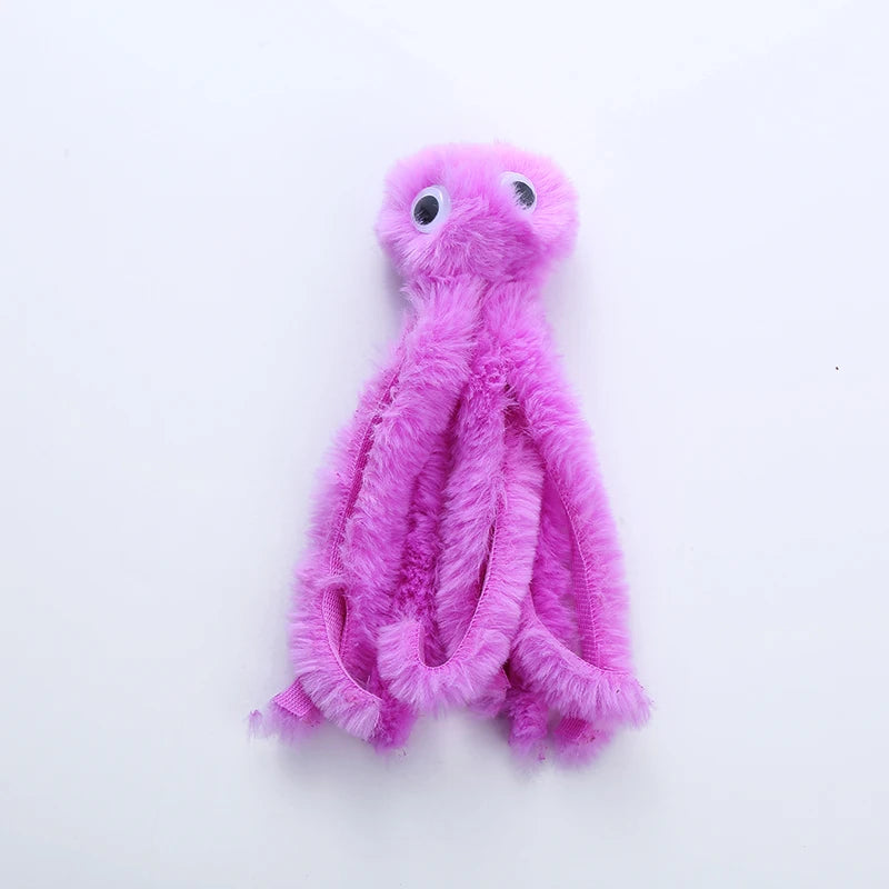 Plush Octopus Interactive Toy with Catnip for Cats
