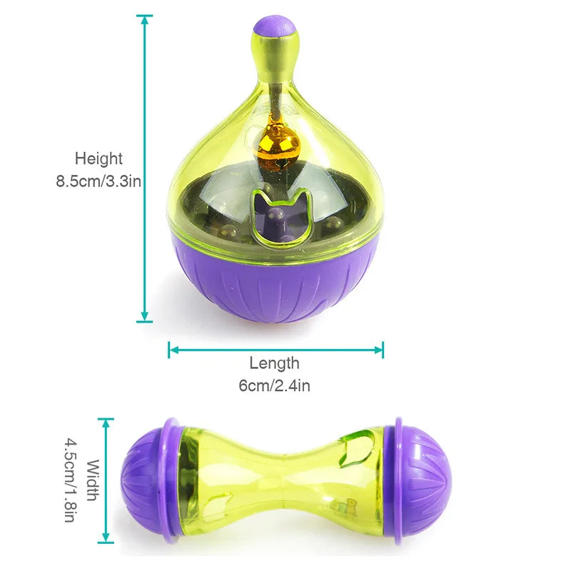 Interactive Tumbler Treat Dispenser – Pet Feeding Toy for Cats & Dogs