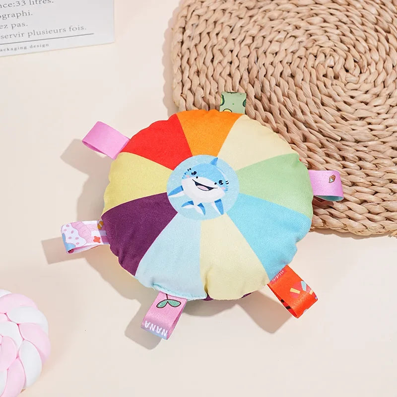 Rainbow Flying Disc Plush Toys – Interactive Chew Set for Dogs