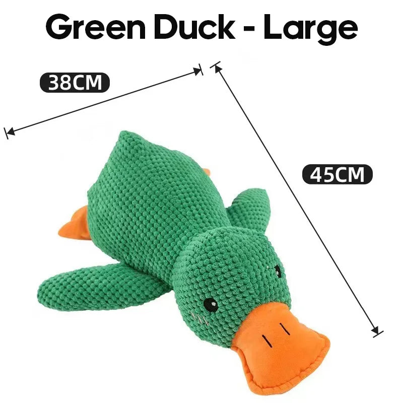 Durable Plush Duck Toy for Large Dogs