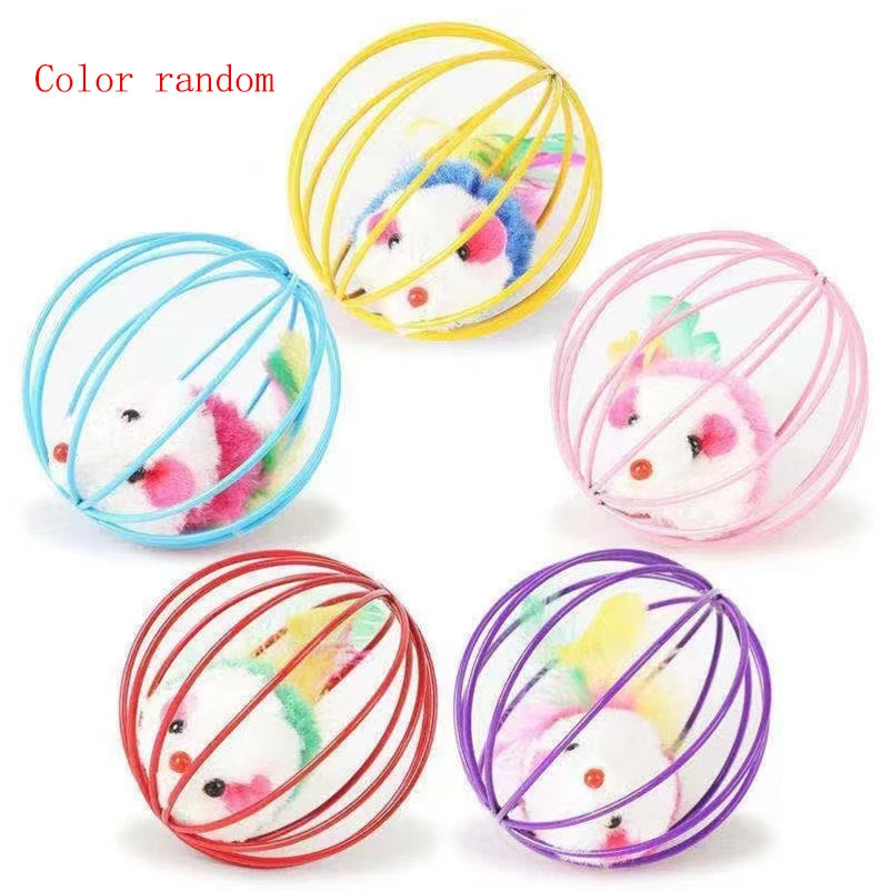 Interactive Mouse & Jingle Ball Toy for Cats
