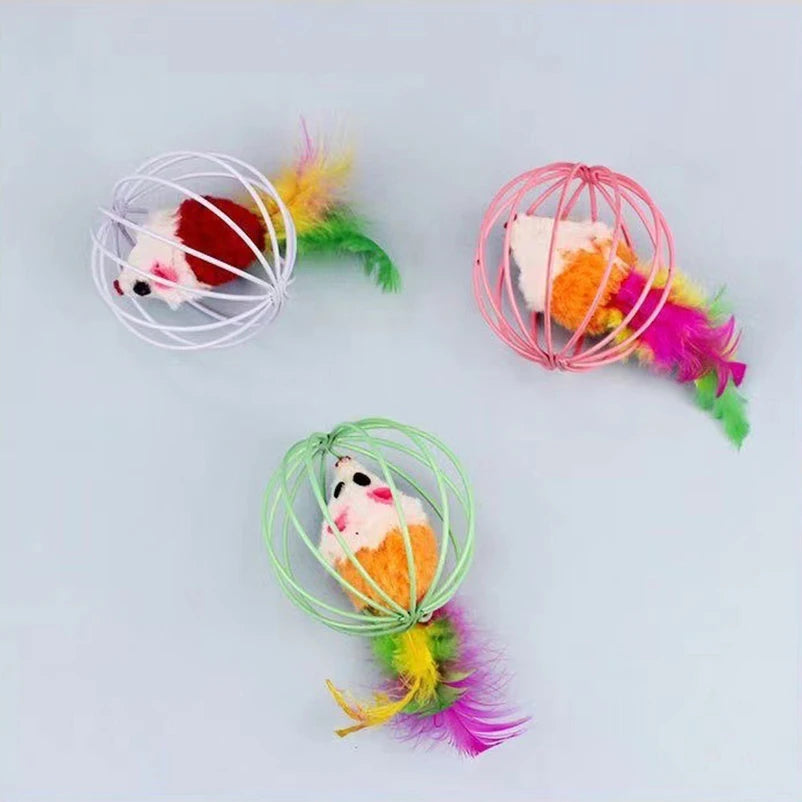 Interactive Mouse & Jingle Ball Toy for Cats
